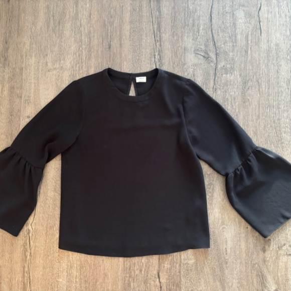 Aritzia Wilfred Launay Blouse Size Small Black - Picture 9 of 10